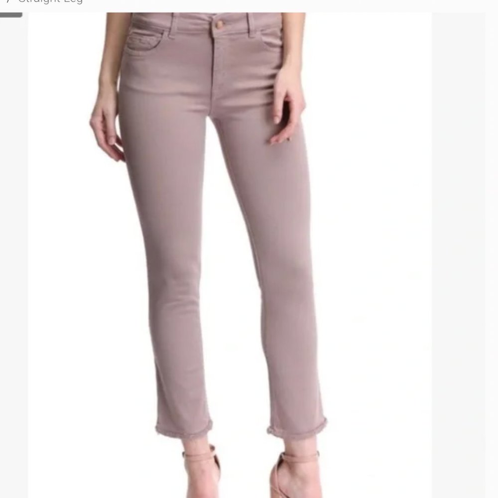 NWOT DL1961 Mara Straight Ankle Denim Jean - Size 26 - Pink